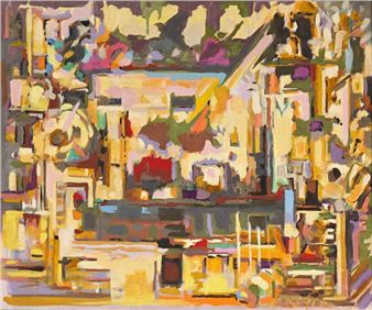 Lucien BEYER (1908-1983) Dreams at the dome Canvas, signed lower right, titled on the stretcher - Lucien Beyer