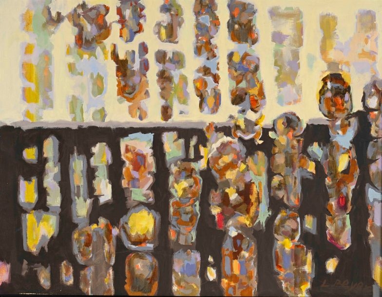 Artwork by Lucien Beyer, Lucien BEYER (1908-1983) Monastic calm Canvas signed lower right, titled on reverse. 50 x 65 cm, Made of Canvas