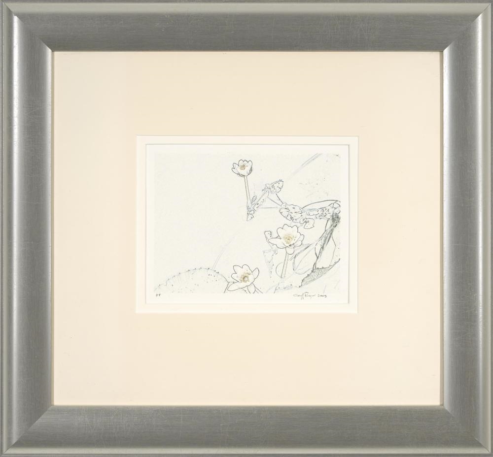 Artwork by Gregory Pryor, Lotus Flowers, Made of inkjet print