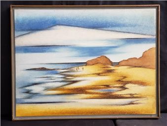 Signed Edward Bierman " FishermanThree" oil - Edward Bierman