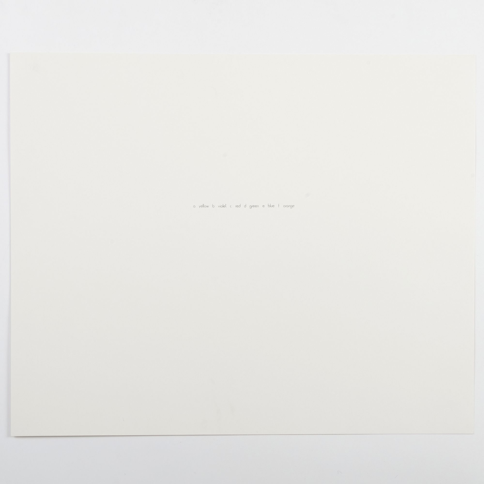 Artwork by Laura Grisi, Stripes, Made of lithographs in colors on smooth wove paper