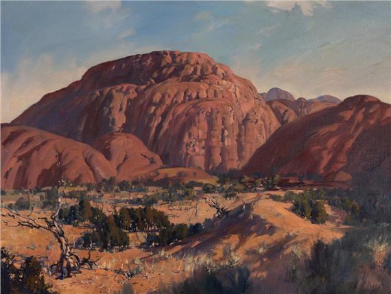 Approach to Katajuta (The Olgas) by Alan Robert Colquhoun Grieve