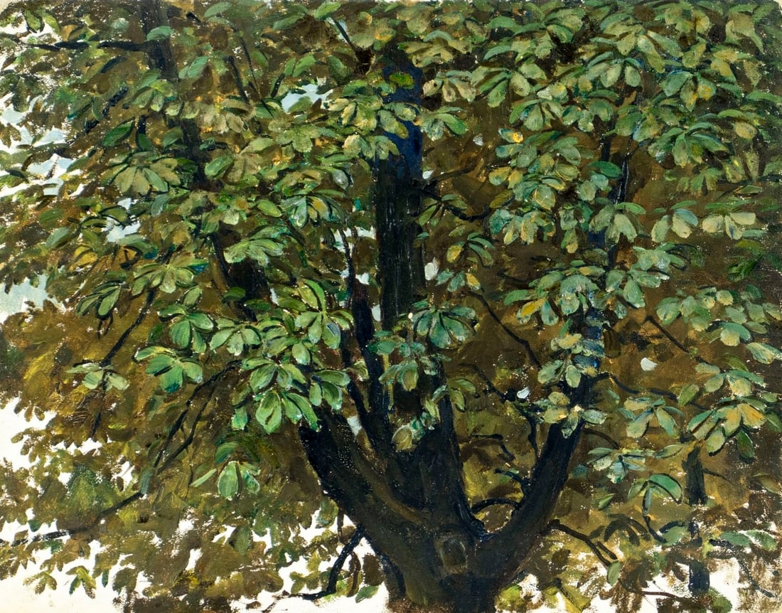 Artwork by Robert van Vorst Sewell, Landscape, Made of oil on board