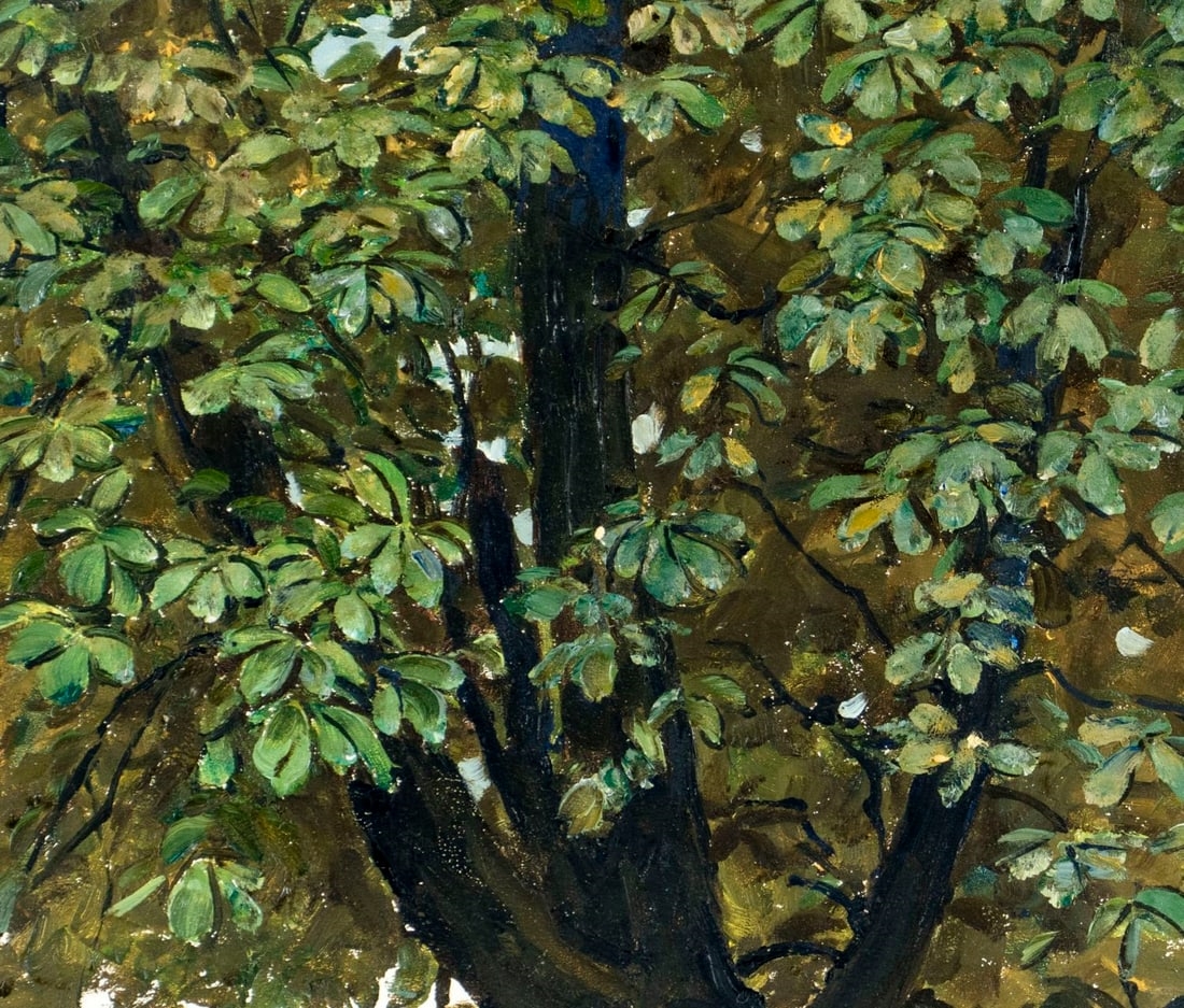 Artwork by Robert van Vorst Sewell, Landscape, Made of oil on board