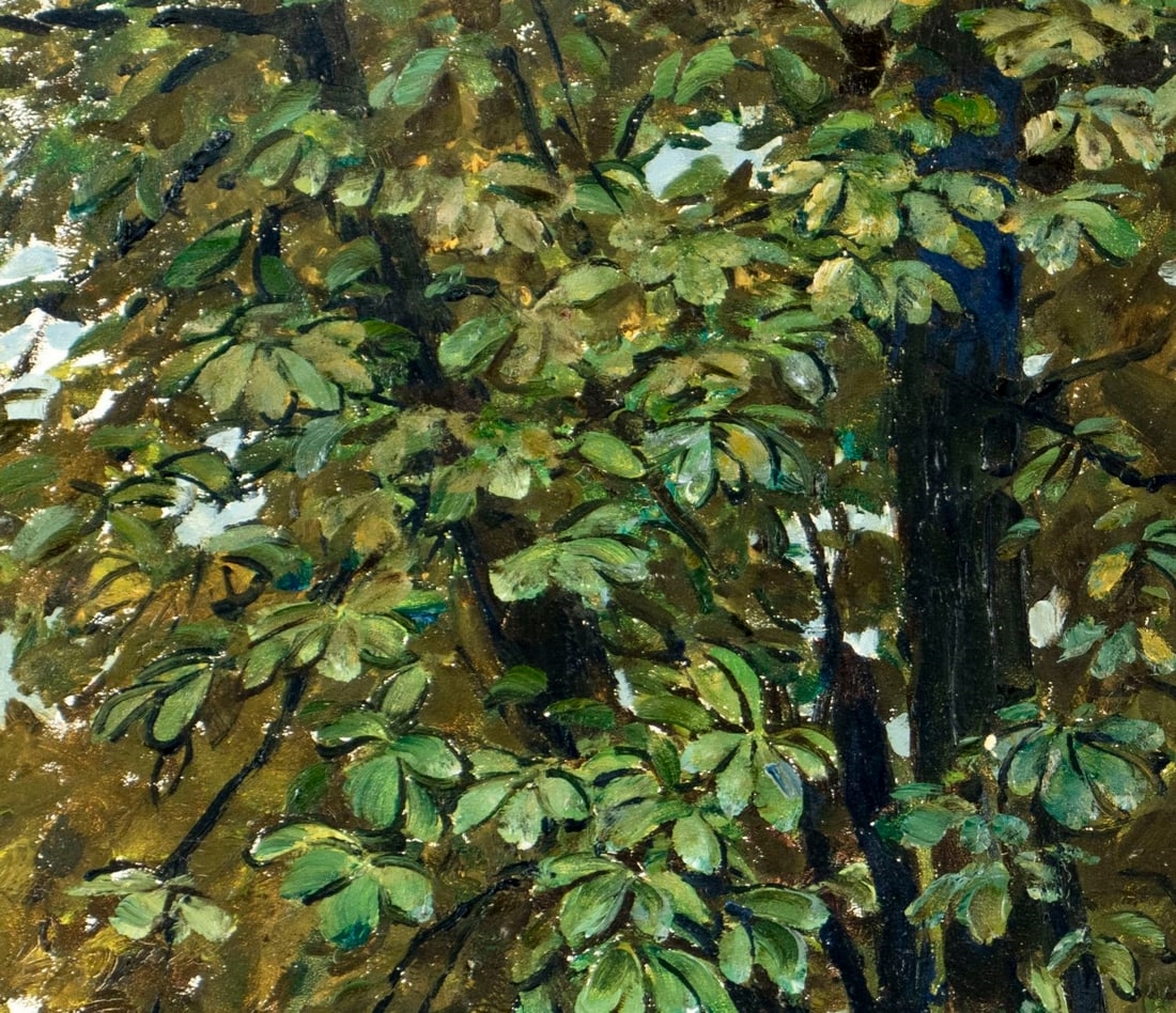 Artwork by Robert van Vorst Sewell, Landscape, Made of oil on board