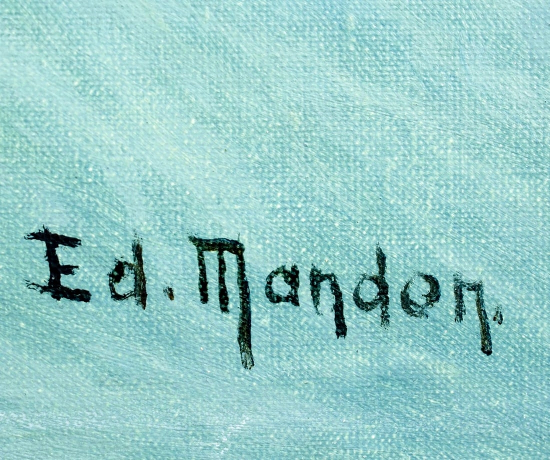 Artwork by Edouard Mandon, Seascape, Made of oil on canvas