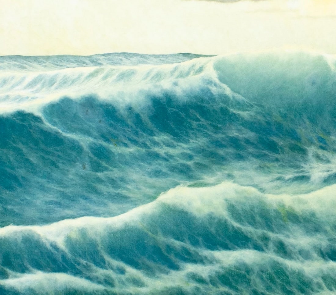 Artwork by Edouard Mandon, Seascape, Made of oil on canvas