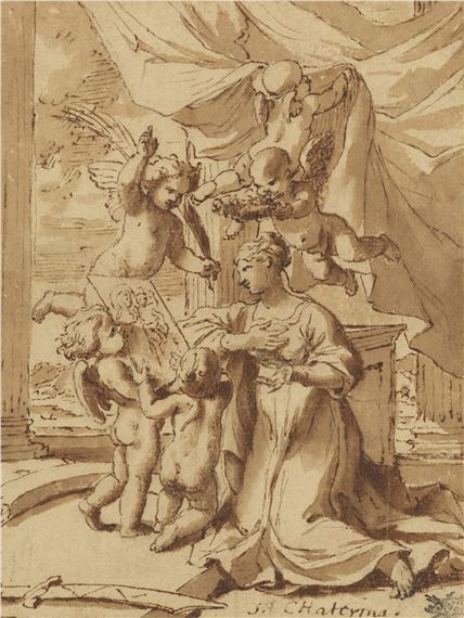 Nicolas Poussin | La Conversion de Sainte Catherine | MutualArt