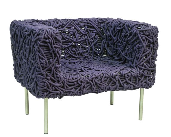 Fernando & Humberto Campana | Silla azul rope Chair (1993) | MutualArt