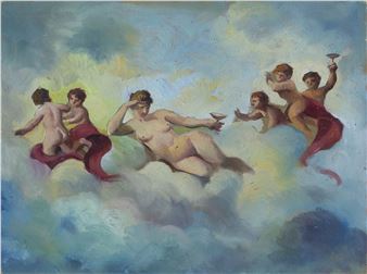 Querubines (Boceto para retablo - Rafael Pedrós