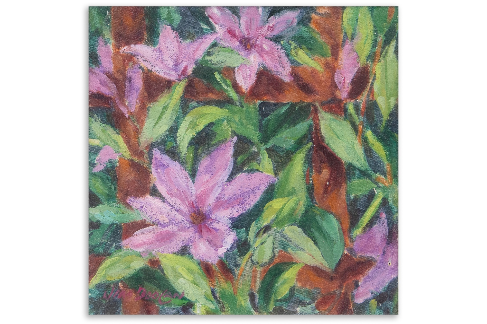 Jim Doolan | lilies in a garden | MutualArt