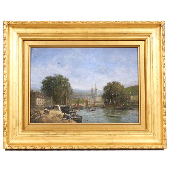 Gérard Roux | Harbor scene | MutualArt