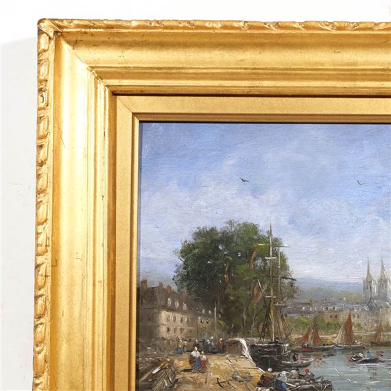 Gérard Roux | Harbor scene | MutualArt