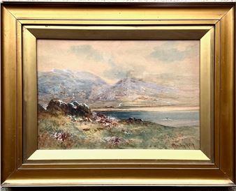 ALBERT PROCTER, WATERCOLOUR, ESTUARY SCENE, FRAMED AND GLAZED, APPROX 26 x 29cm - Albert Procter