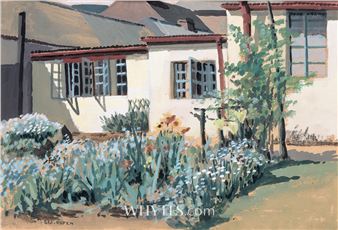 Title : GARDEN Frame dimensions : 15 by 16in - Bea Orpen