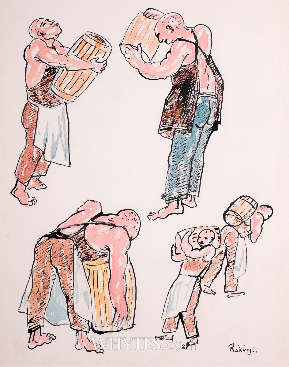 Basil Ivan Rakoczi | Title : MAN AND BARREL Frame dimensions : 21 ...