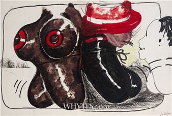 Title : ABSTRACT COMPOSITION Frame dimensions : 34.5 by 42.75in. (87.6 by 108.6cm) Note : Born in Cabra in 1939 - Peter J. Behan