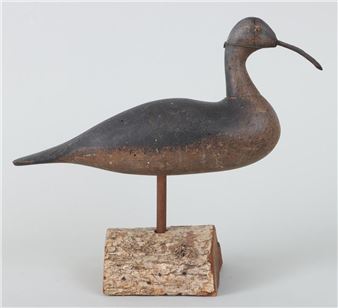 Rare Long Billed Curlew Two-Piece Model by Mason Decoy Factory - Mason Decoy Factory