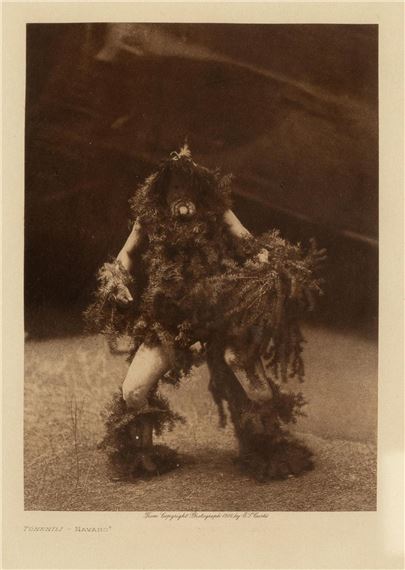 Edward S. Curtis | Two Photogravures: Tónenílí - Navajo, 1904 + Sacred ...