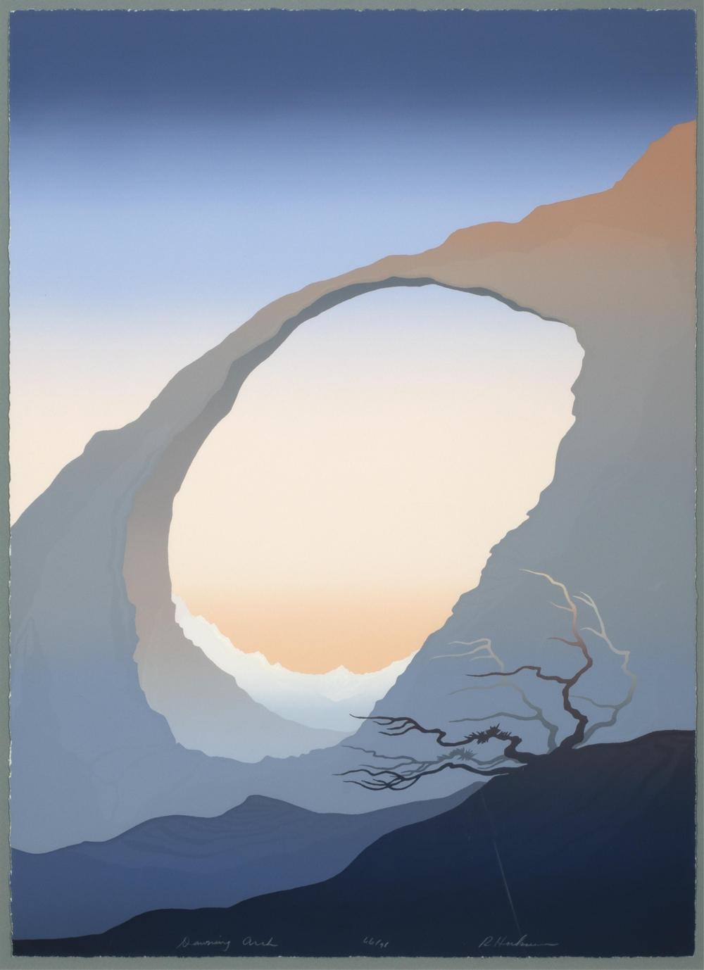 Artwork by Ron Hoeksema, Dawning Arch, Made of serigraph