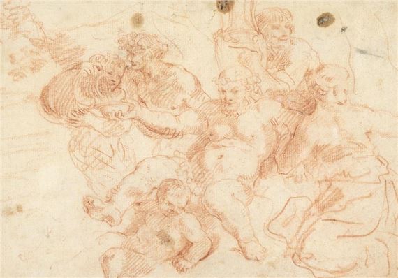 Bacchus Surrounded by Nymphs by Correggio, 17th century
