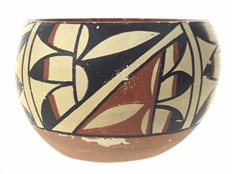 Chinana Jemez Signed Acoma Pottery Pot - Chinana Jemez
