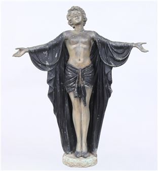 Art Deco Bronze Statue of a Woman - S. Keliam