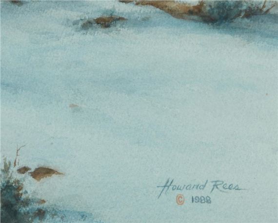 Howard Rees | Native Americans on horseback in a winter landscape (1988 ...