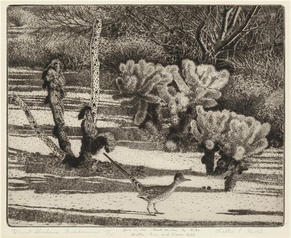 Desert Shadows – Roadrunner by Walter E. Bohl, 1961