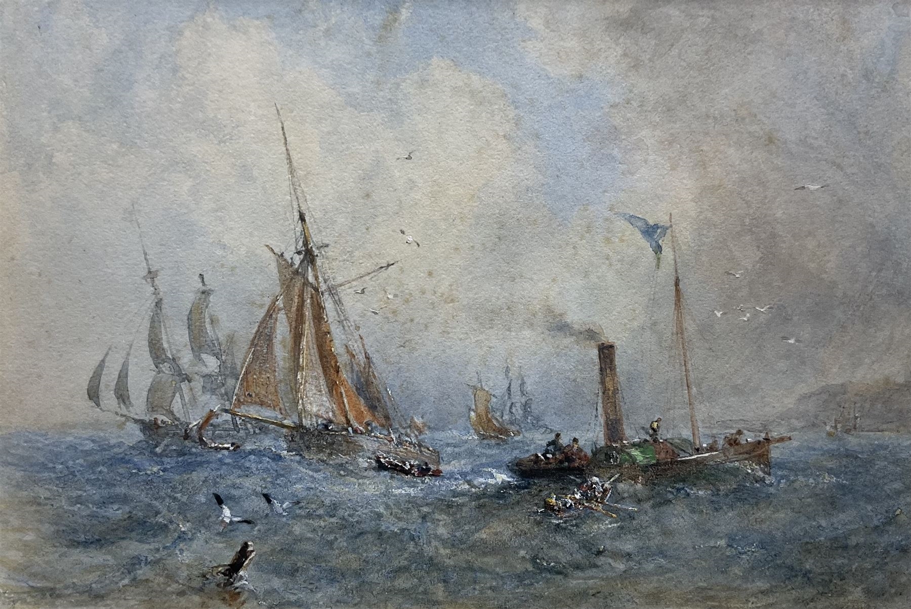 George Weatherill | Sail and Steam Vessels off Whitby | MutualArt