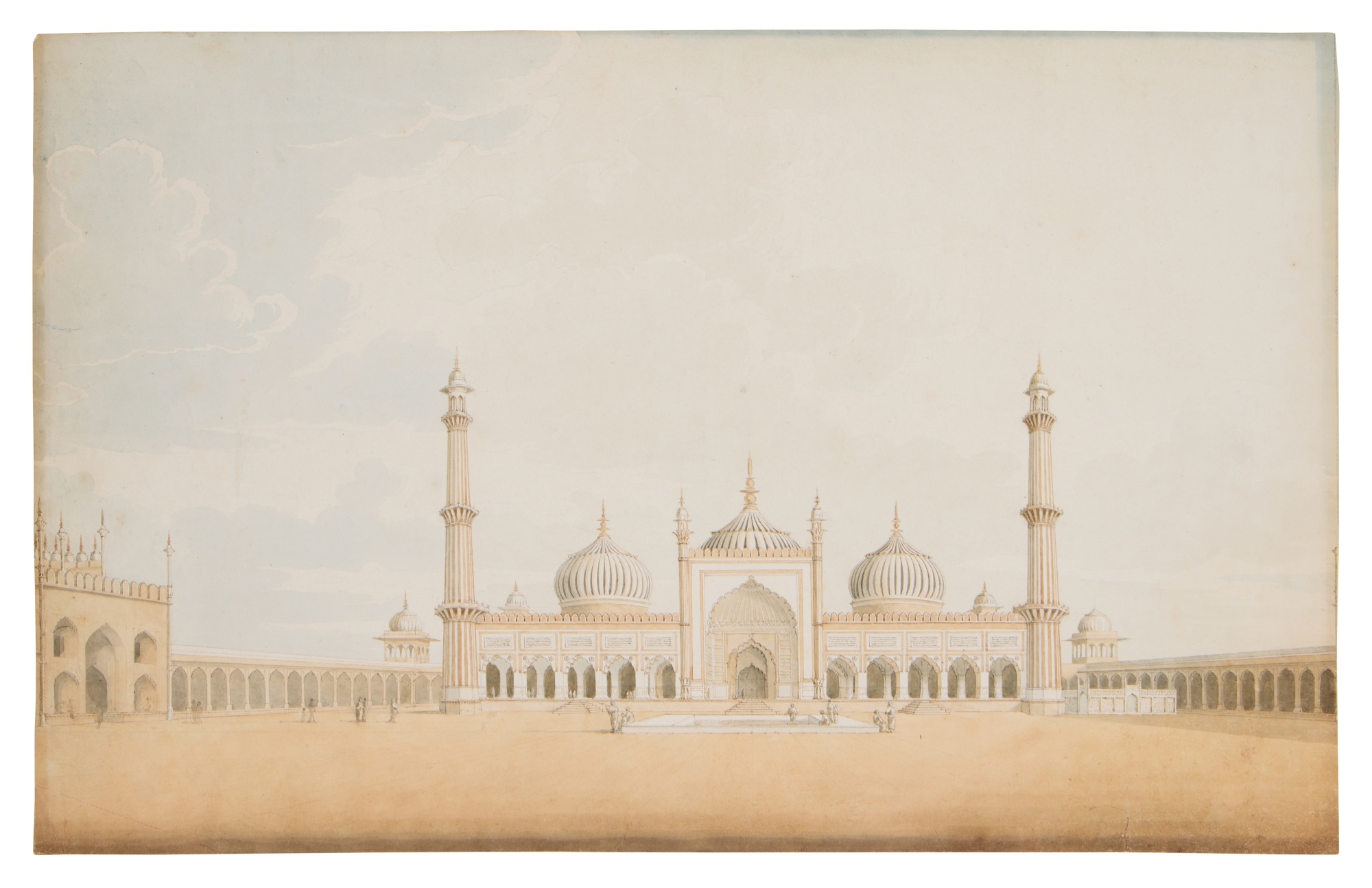 Charles Ramus Forrest | A View of the Courtyard of the Jamah Masjid in ...