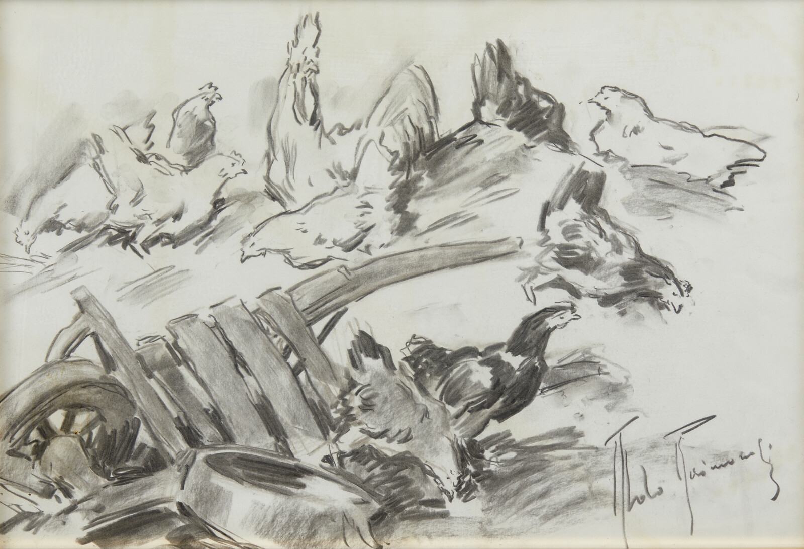 Aldo Raimondi | Group of three drawings depicting view of the Moulin ...