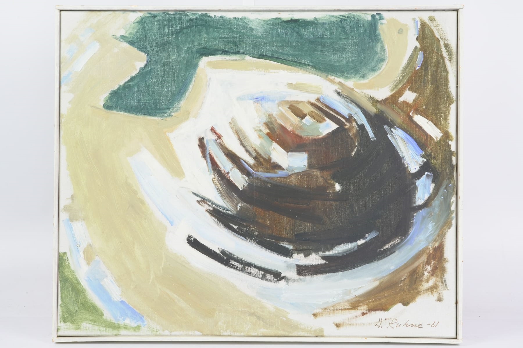 Artwork by Dorothy Ruhne-Sempinski, Stad uppifrån, Made of oil on canvas