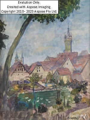 Wimpfen am Berg by Oskar Laske, 1922