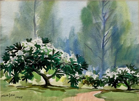 Bougainvilla Garden, 1948 by Yong Mun Sen, 1948
