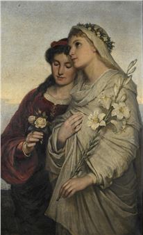Genre scene with two women - Wilhelm Johann Bader