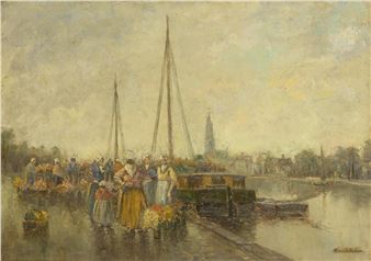 Dutch flower market at the harbor - Hans Harländer
