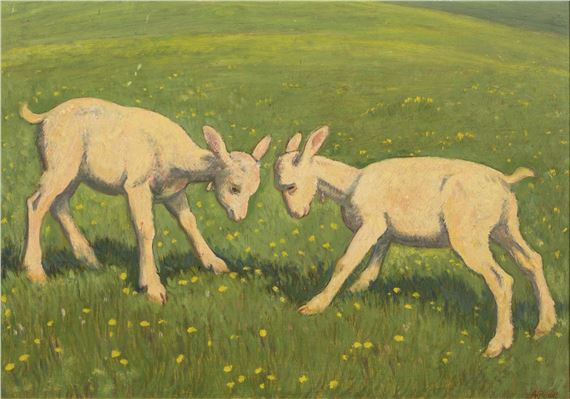 Arthur Riedel | Two sheep (1942) | MutualArt