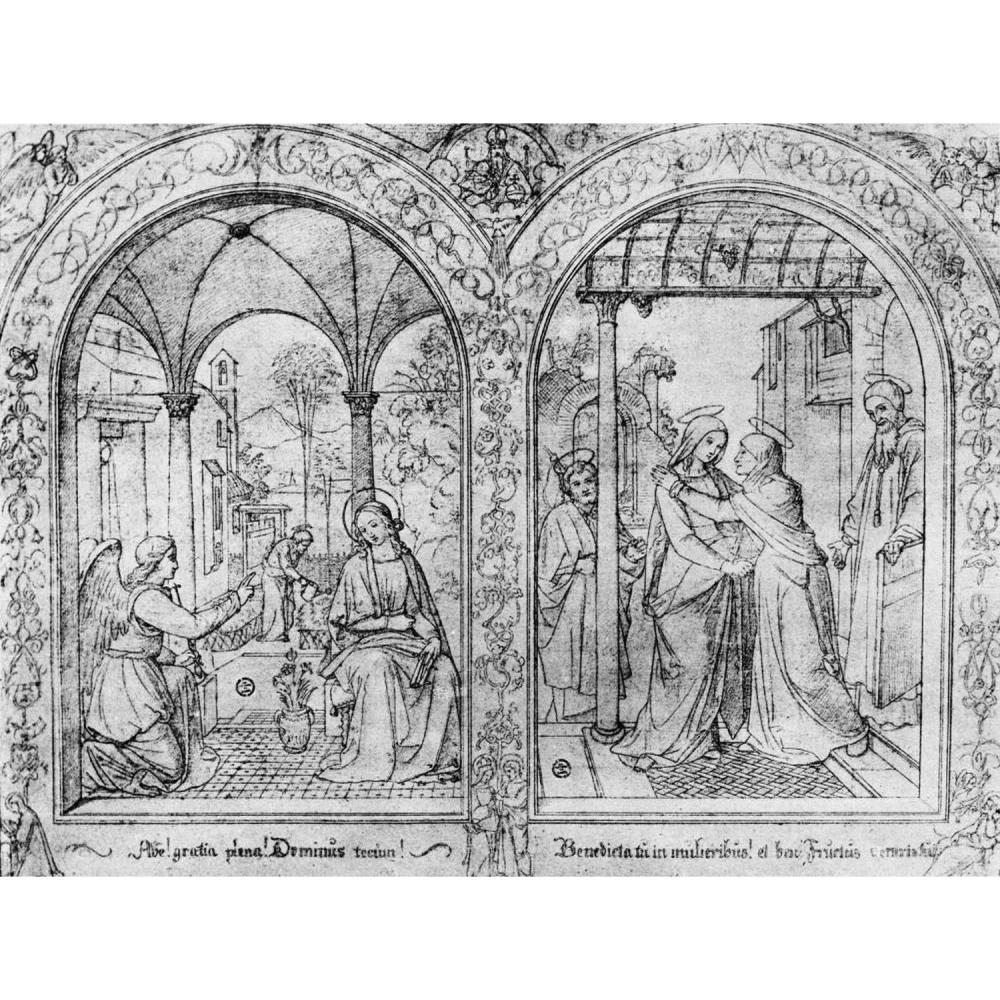 Artwork by Johann Friedrich Overbeck, L'ANNONCIATION, Made of Photograph