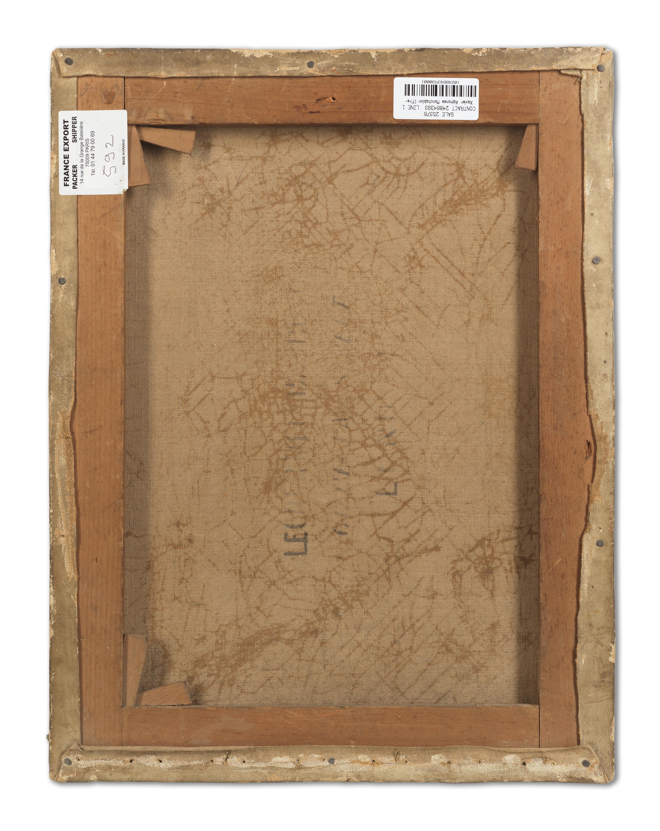 Artwork by Alphonse Monchablon, A social call, Made of oil on canvas