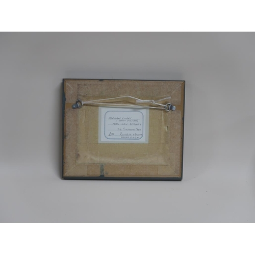 Artwork by Kay Mcgoay, KAY MCGOAY - AFRICAN VIOLET, Made of oil on board