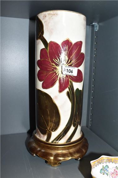 George Jones | A late 19th century George Jones vase, hand coloured ...