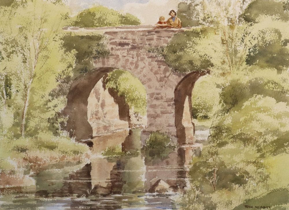 Tom Nisbet | PACKHORSE BRIDGE RIVER DODDER (1909 - 2001) | MutualArt