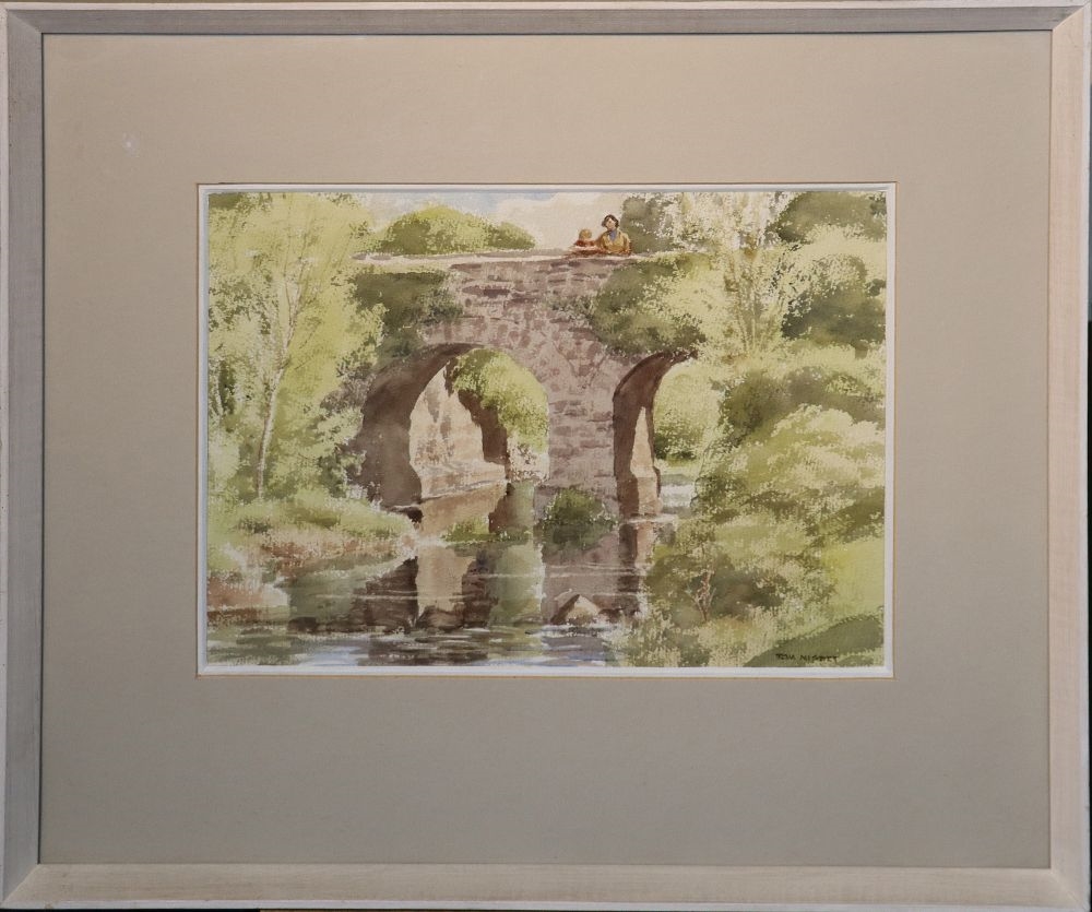 Tom Nisbet | PACKHORSE BRIDGE RIVER DODDER (1909 - 2001) | MutualArt