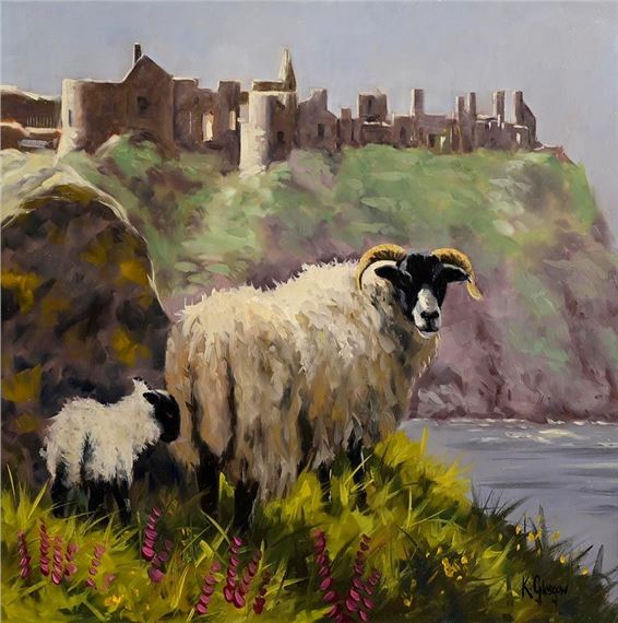 Keith Glasgow | Under Dunluce Castle | MutualArt