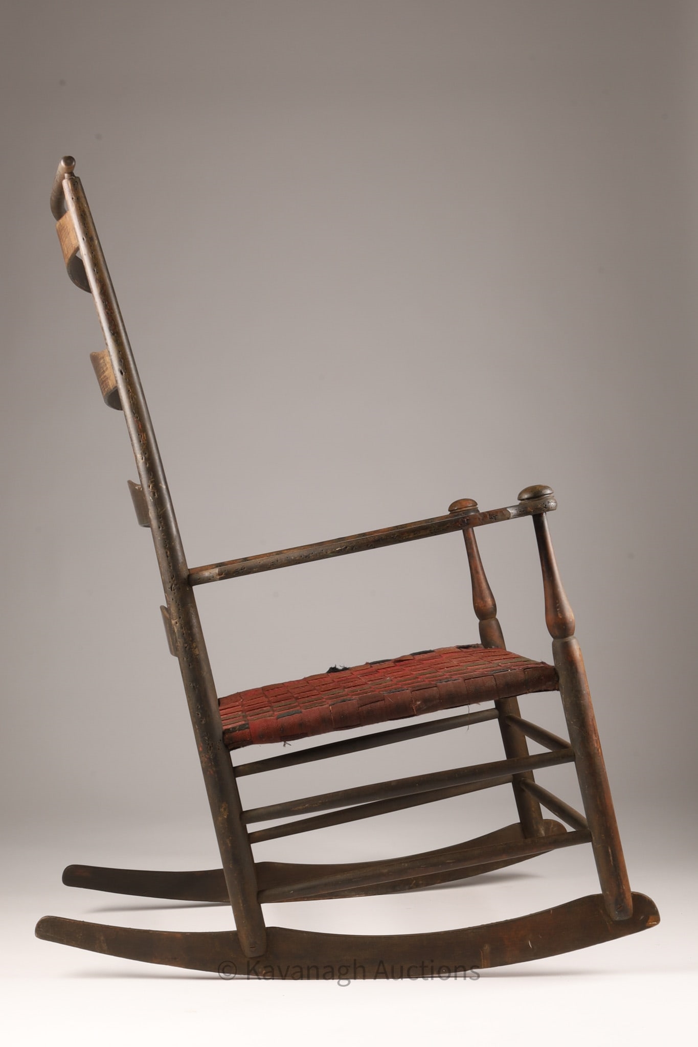 Black | 19th C American Shaker Rocking Chair No. 7 | MutualArt
