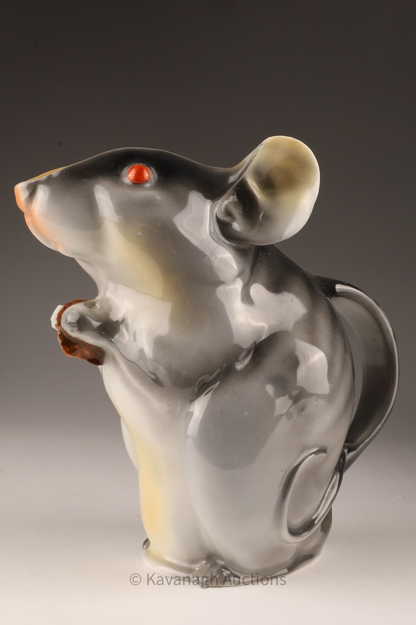 Royal Bayreuth | German Royal Bayreuth Mouse Milk Pitcher | MutualArt