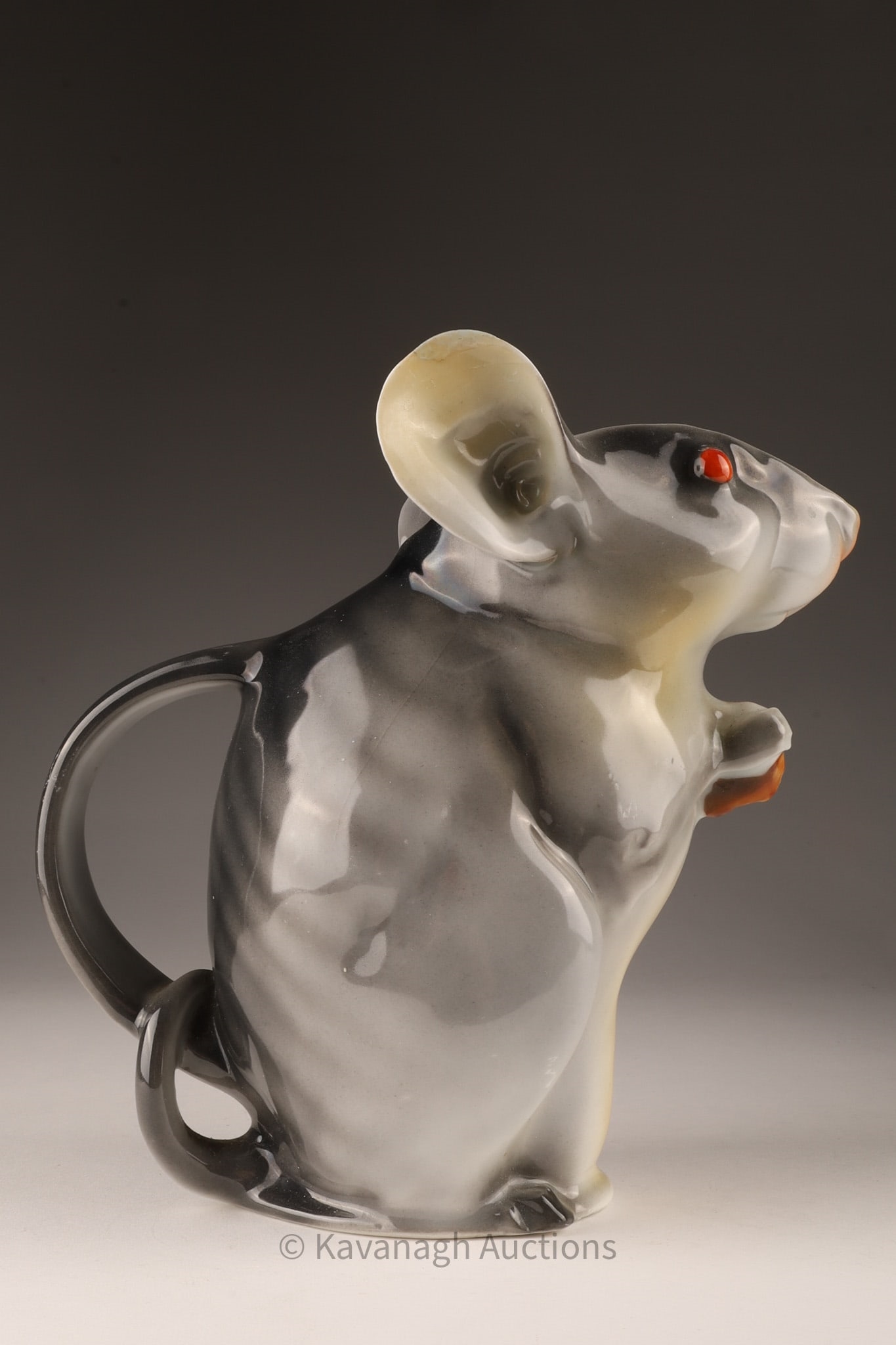 Royal Bayreuth | German Royal Bayreuth Mouse Milk Pitcher | MutualArt
