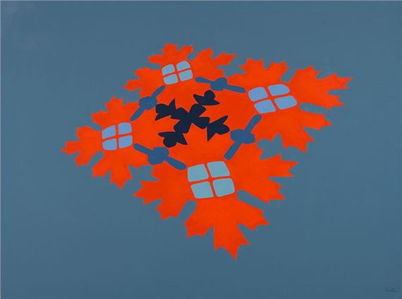 Leafmotif by Charles Pachter, dated 2011-2013