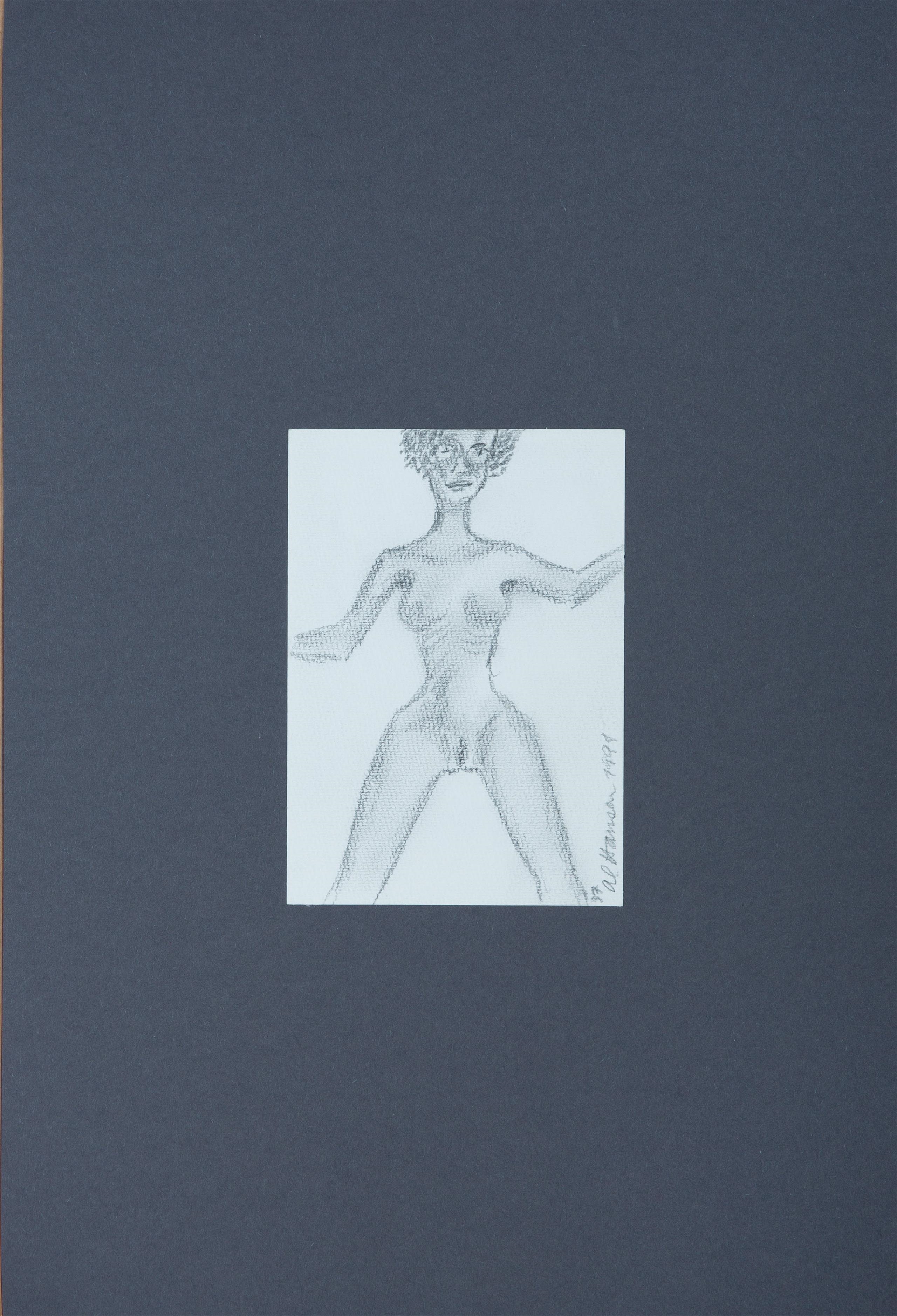 Artwork by Al Hansen, Venus 1991, Made of graphite on paper
